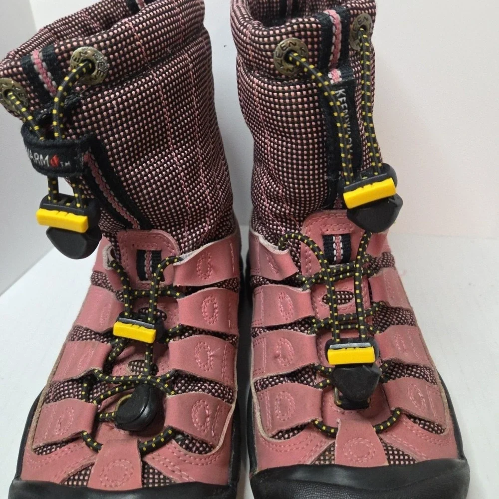 Keen Winter Snow Winter Boots Black Pink Girls Youth Size 1